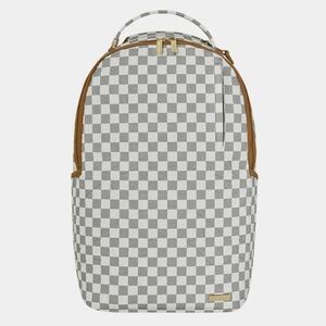 Sprayground Embossed Cream Checkerboard Backpack